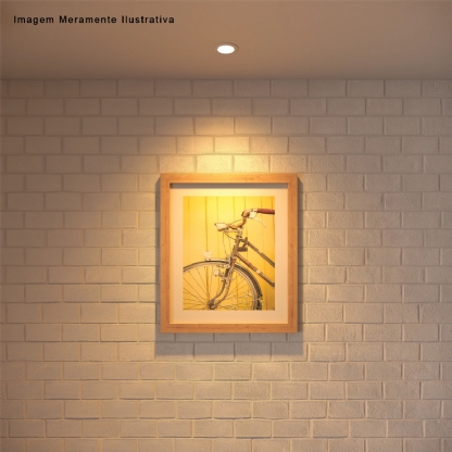 Luminária Spot Embutir Redondo Branco Para Lâmpada Par38 90W E27 - Metal Tecnica