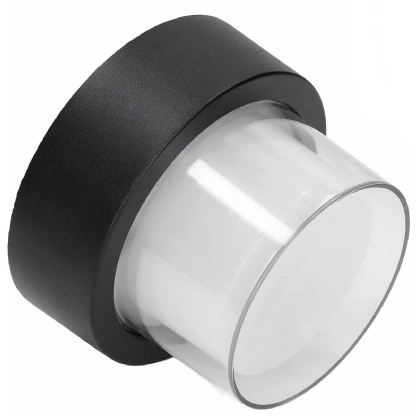 Luminária Arandela Led Sobrepor Out Preto 12W Bivolt 4200K Luz Neutra Externa - Hevvy