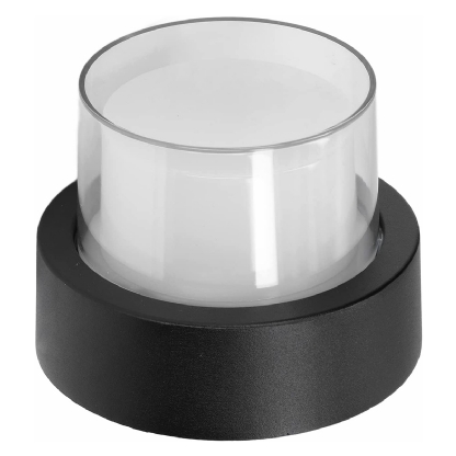 Luminária Arandela Led Sobrepor Out Preto 12W Bivolt 4200K Luz Neutra Externa - Hevvy