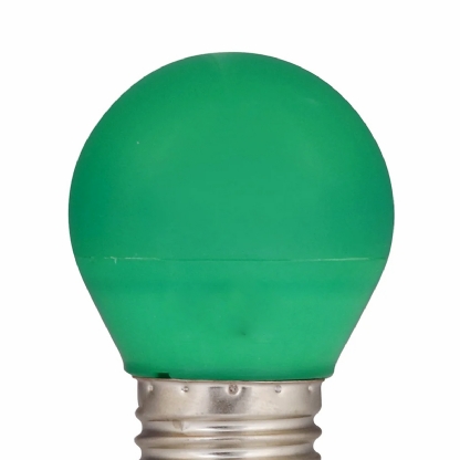 Lâmpada Led Bolinha G45 3W Bivolt E27 Verde - Opus