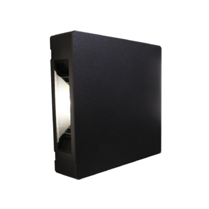 Luminária Arandela Led Sobrepor Preto 6W 3000K Luz Amarela - Pix