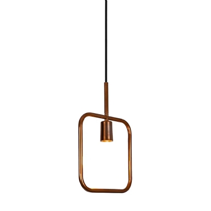 Luminária Pendente Bristol Preto/Cobre E27 - Spotline