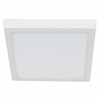 Luminária Painel Led Sobrepor Quadrado Alumínio Branco 6W Bivolt 3000K Luz Amarela 410Lm Home Led - Bronzearte