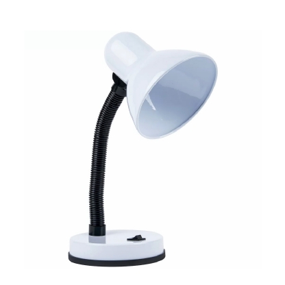 Luminária Mesa Viking Branco 60W E27 - Luminatti