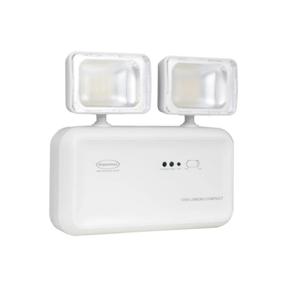 Luminária Emergência Led 2 Faróis 4W Bivolt 1200Lm 2H Ip20 - Segurimax