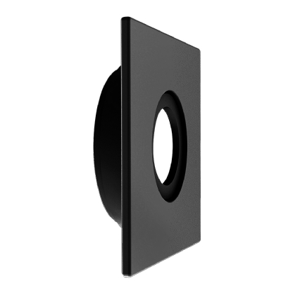 Luminária Spot Embutir Quadrado Alumínio Preto Microtexturizado Para Lâmpada Mr11 35W 88x88x20mm - Interlight