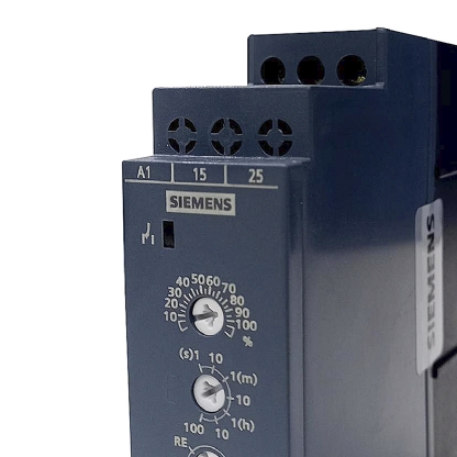 Relé Temporizador Eletrônico 0,1S-100H Retardo Energização 2 Reversor 24-240V 7PU07113BW00 - Siemens