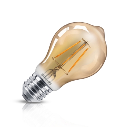 Lâmpada Led Filamento Bulbo A60 7,5W 220V E27 2000K Luz Amarela Dimerizável - Philips