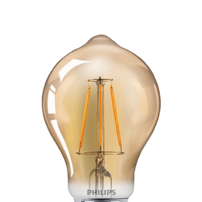 Lâmpada Led Filamento Bulbo A60 7,5W 220V E27 2000K Luz Amarela Dimerizável - Philips