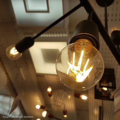 Lâmpada Led Filamento Bulbo A60 7,5W 220V E27 2000K Luz Amarela Dimerizável - Philips