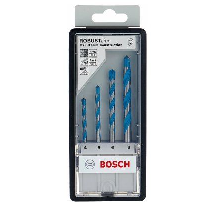 Jogo De Broca CYL-9 Profissional 4-5-6-8mm Com 4 Peças 2607010521 Multiconstruccion - Bosch