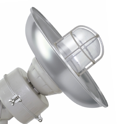 Luminária Industrial Arandela 45G Cinza 150W E27 3/4 Grade/Alojamento/Refletor - Wetzel