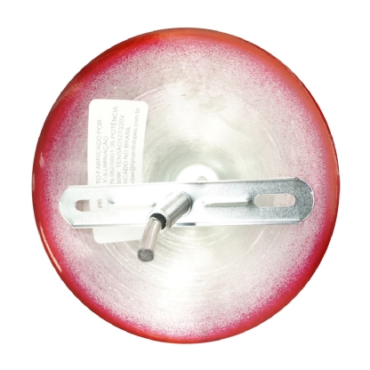 Luminária Pendente Cone Vermelho/Branco 60W E27 - Ty Iluminacao