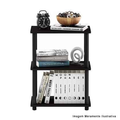 Estante Adaptável 3 Níveis 600X350X750mm Tb Aglomerado/Tubo Pvc - Prat-K