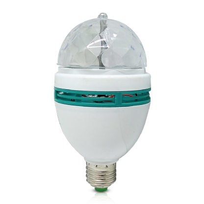 Lâmpada Led Decorativa Colorida Strobo A60 220V E27 20000H Rgb Rotativo - Sptm