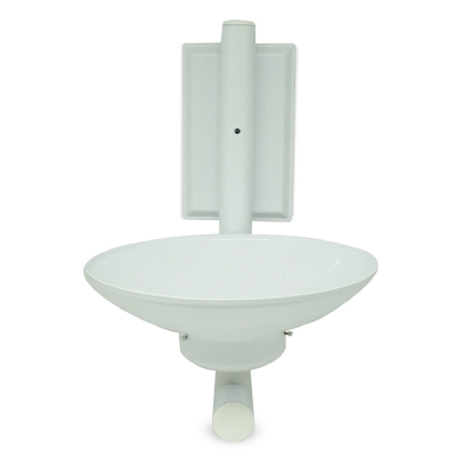 Luminária Arandela Redonda Branco 25W E27 Difusor Vidro Leitoso - Ideal Iluminacao