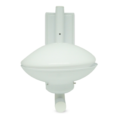 Luminária Arandela Redonda Branco 25W E27 Difusor Vidro Leitoso - Ideal Iluminacao