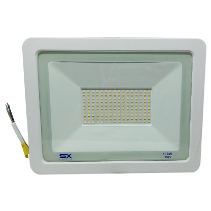 Luminária Refletor Led Retangular 100W Bivolt 6000K Luz Branca - Sx Led