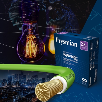 Cabo Flexível 750V Superastic 2,50mm Verde 100 Metros - Prysmian