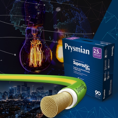 Cabo Flexível 750V Superastic 2,50mm Brasileirinho 100 Metros - Prysmian