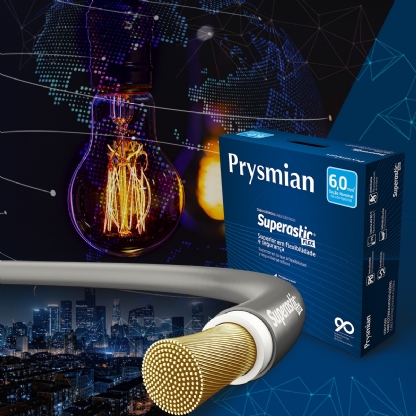 Cabo Flexível 750V Superastic 6,00mm Cinza 100 Metros - Prysmian