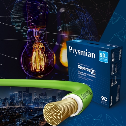 Cabo Flexível Superastic 1,50mm Verde 100 Metros - Prysmian