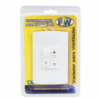 Módulo Variador Velocidade Para Ventilador E 2 Lâmpadas 127V - Pw