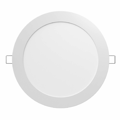 Luminária Plafon Painel Led Embutir Redondo Bivolt Com Driver 700Lm 10W 5000K Luz Branca - Osram