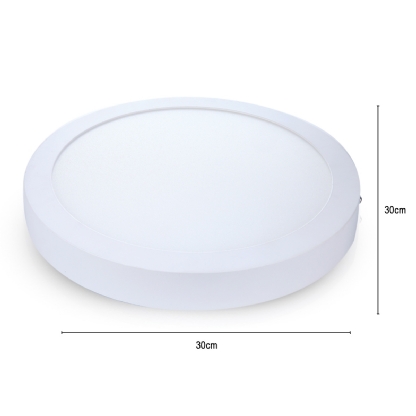 Luminária Painel Plafon Led Sobrepor Redondo Branco 24W Bivolt 6500K Luz Branca - Avant