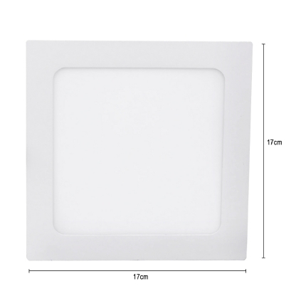 Luminária Plafon Led De Embutir Quadrado 12W Bivolt 6400K Luz Branca - Ourolux