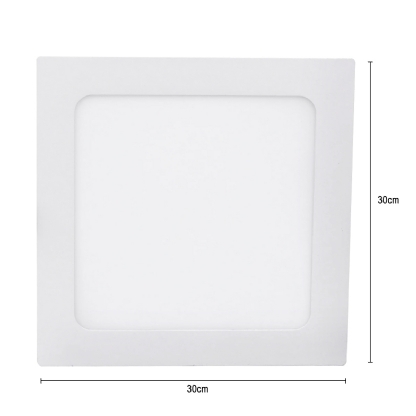 Luminária Plafon Led Quadrado Embutir 24W 2700K Luz Amarela - Ourolux