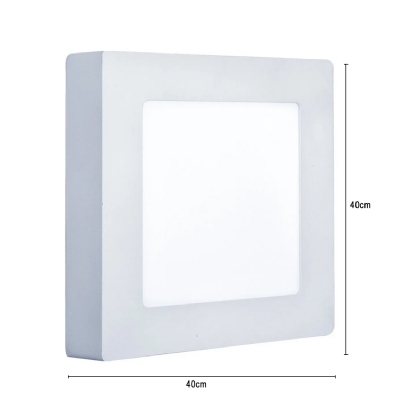 Luminária Plafon Led Sobrepor Quadrado Bivolt 12W 900Lm 3000K Luz Amarela - Sylvania/Ol