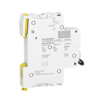 Disjuntor Mini Din Unipolar 25A Curva C 6Ka 230/400V A9F74125BR - Schneider Electric