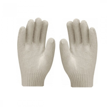 Luva Proteção Tricotada 3Fios 100% Lisa Único Ca-10573 - Tsuzuki