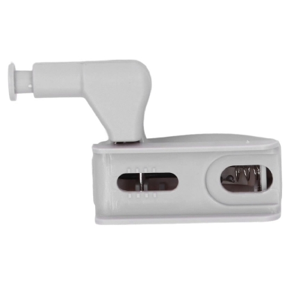 Kit 2 Luminárias Led De Dobradiças Switch Light Para Armário Mini Cinza 12V 3000K Luz Amarela - Bronzearte