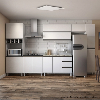 Luminária Painel Led 6500k Luz Branca Embutir Quadrado Branco 36w Bivolt - Bronzearte