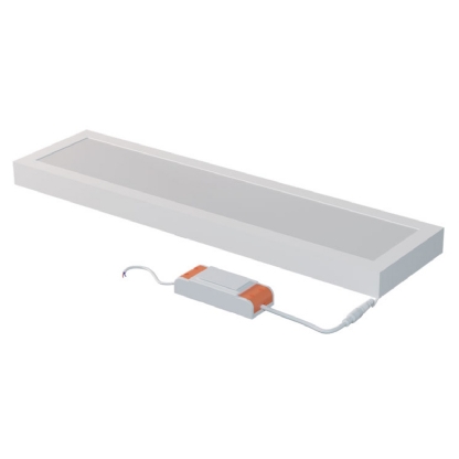 Luminária Painel Led Sobrepor Retangular Branco 30W Bivolt 6500K Luz Branca 2400Lm Difusor Acrílico - Bronzearte