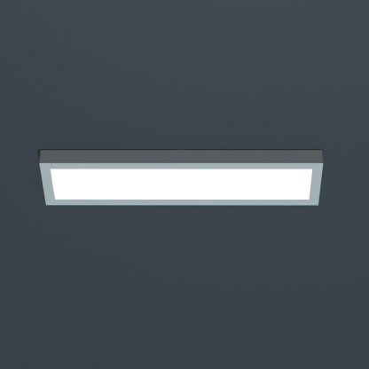 Luminária Painel Led Sobrepor Retangular Branco 30W Bivolt 6500K Luz Branca 2400Lm Difusor Acrílico - Bronzearte