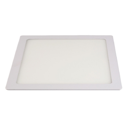 Luminária Painel Led Luz Branca Embutir Quadrado Branco 18w Bivolt 6500k 1530lm Slim Tech - Bronzearte