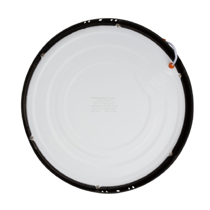 Luminária Painel Led Sobrepor Redonda Preto 24W Bivolt 6500K Luz Branca 2040Lm - Bronzearte