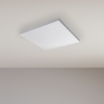 Luminária Painel Led Sobrepor Quadrado Branco 50W Bivolt 4000K Branco Neutro 5000Lm - Bronzearte