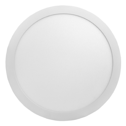 Luminária Plafon Led Sobrepor Redondo Branco 12W Bivolt 4000K Luz Branca 900Lm Difusor Acrílico Com Driver - Bronzearte