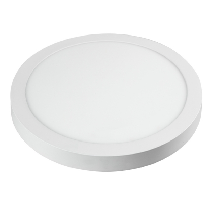 Luminária Plafon Led Sobrepor Redondo Branco 12W Bivolt 4000K Luz Branca 900Lm Difusor Acrílico Com Driver - Bronzearte