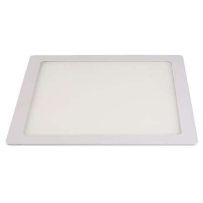 Luminária Painel Led Embutir Quadrado Branco 18W Bivolt 4000K Branco Neutro 1400Lm Difusor Acrílico Com Driver - Bronzearte