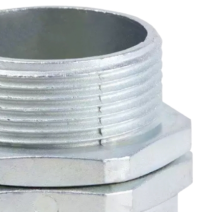 Conector Eletroduto Macho Latão Zincado 1.1/4 Polegadas Rosca Bsp Reto Giratório Kmzgl - Ekoflex