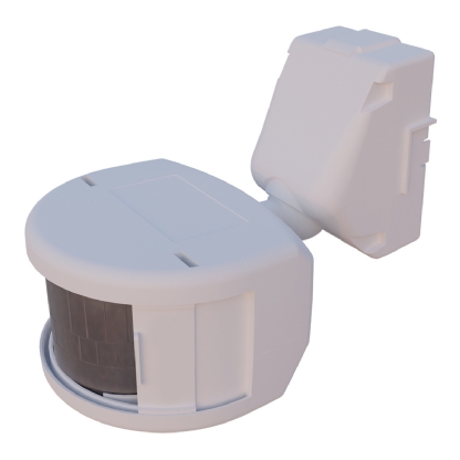 Sensor De Presença Frontal Smart X-Control Com Fotocélula Sobrepor Parede Bivolt Branco Alcance 12m Com Temporizador - Exatron