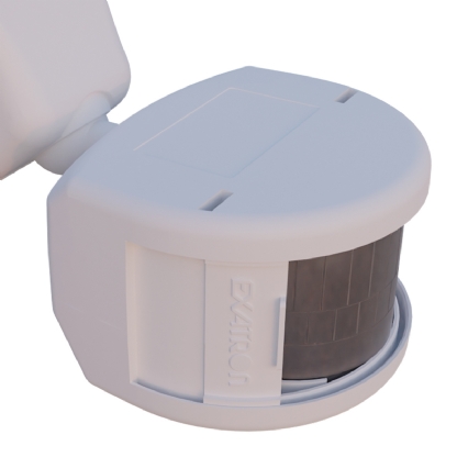 Sensor De Presença Frontal Smart X-Control Com Fotocélula Sobrepor Parede Bivolt Branco Alcance 12m Com Temporizador - Exatron