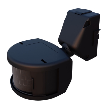 Sensor De Presença Frontal Smart X-Control Com Fotocélula Sobrepor Parede Bivolt Preto Alcance 12m Com Temporizador - Exatron