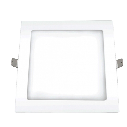 Luminária Plafon Led Embutir Quadrado Branco 24W Bivolt Luz Neutra 4000K 1440Lm - Ourolux