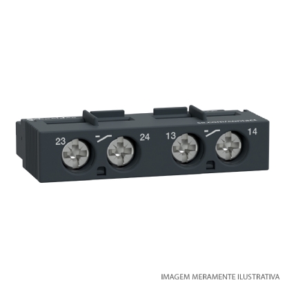 Bloco De Contato Auxiliar Instantâneo Para Disjuntor Frontal 2Na GVAE20 - Schneider Electric